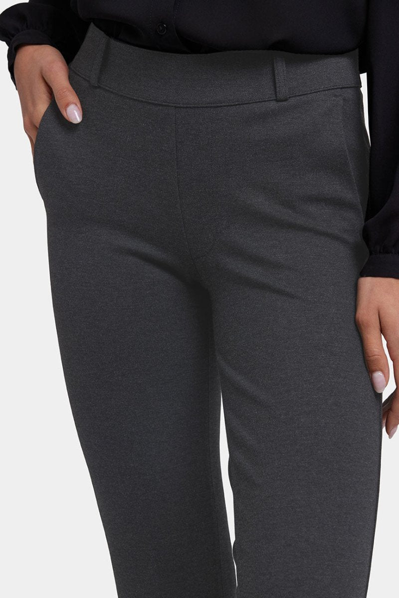 Flare Pull-On Sculpt-Her™ Trouser | Charcoal Heather | Non Denim | NYDJ