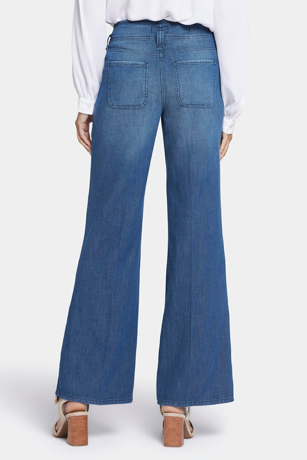 High Rise Teresa Wide Leg Jeans Dark Blue Premium Denim | Missionblue | Pants | NYDJ