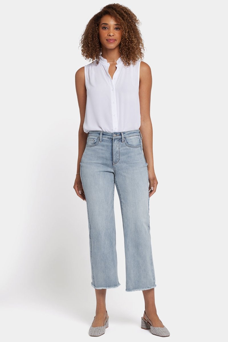 HR Coco Relaxed Wide Leg Crop | Santiago sea | Pants | NYDJ