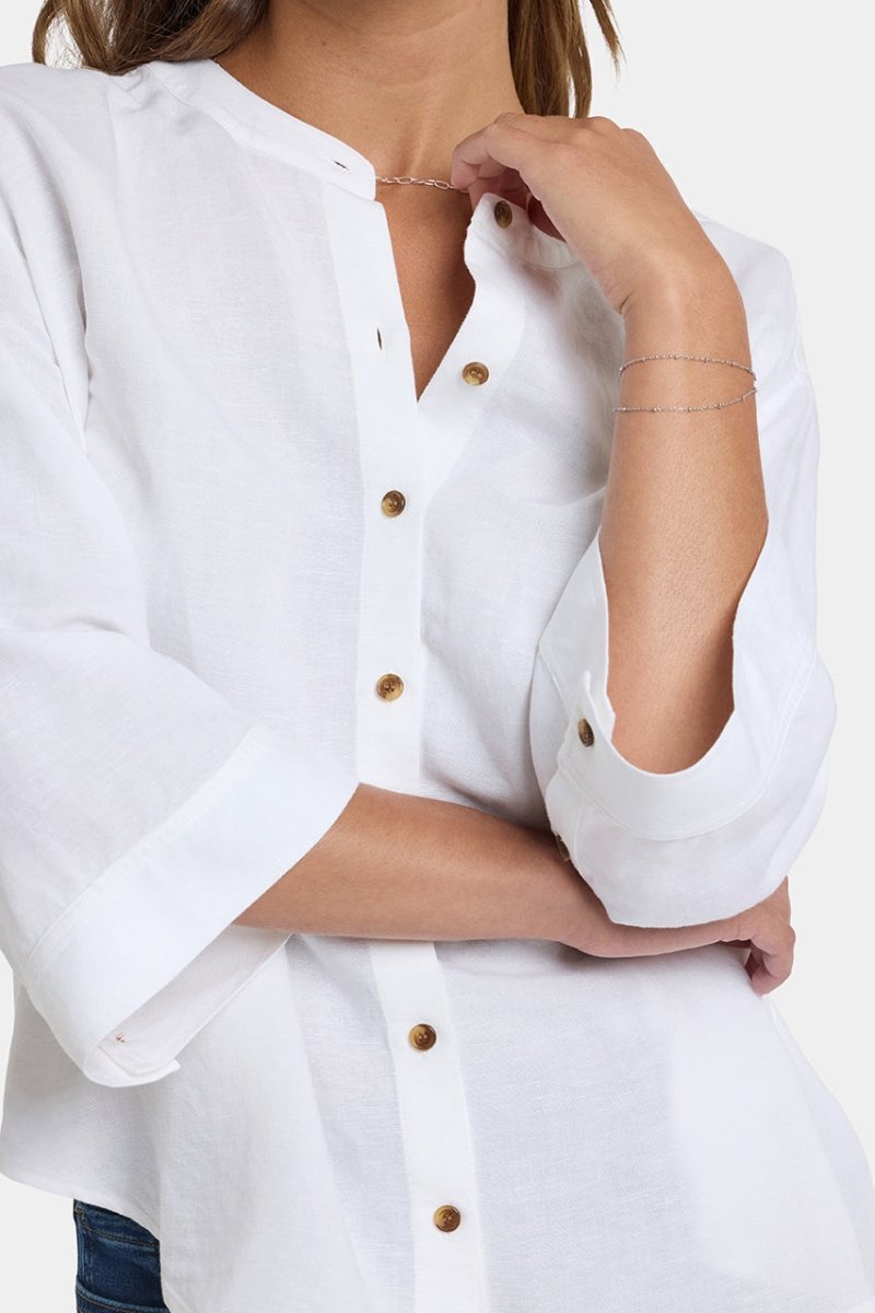 Maggie Oversize Blouse | Optic White | Blouse | NYDJ