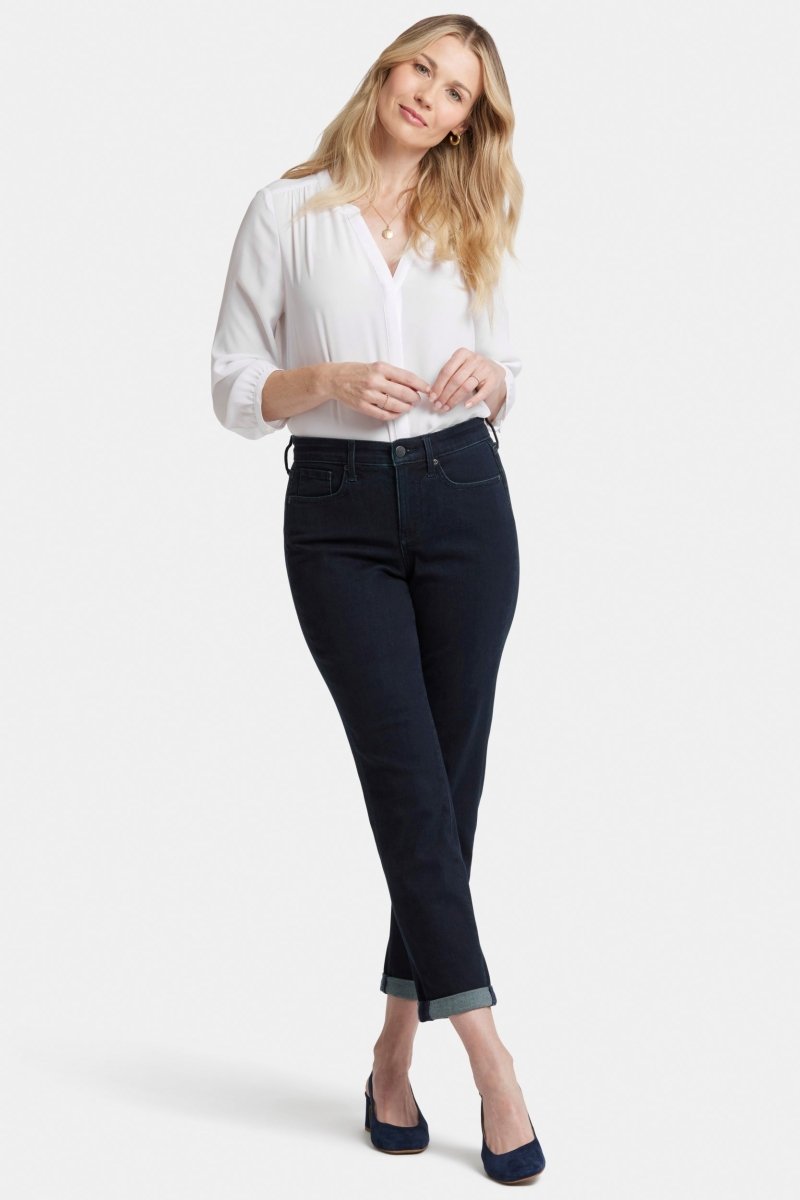 Margot Girlfriend Jeans Dark Blue Premium Denim | Midnight Falls - NYDJ