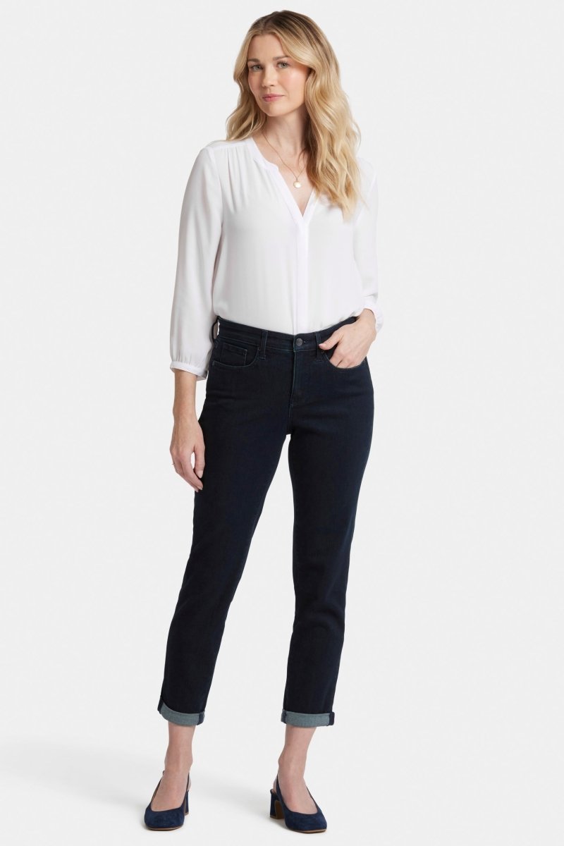 Margot Girlfriend Jeans Dark Blue Premium Denim | Midnight Falls - NYDJ
