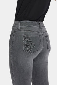 Marilyn Straight Ankle Jeans | Dusty Ash | Denim | NYDJ