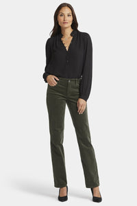 Marilyn Straight Corduroy Pants | Vine Leaf | Pants | NYDJ