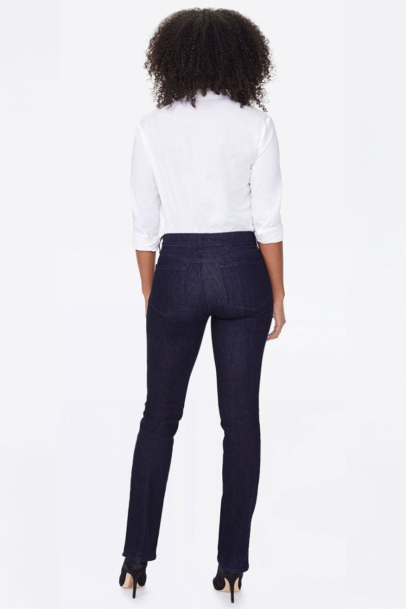 Marilyn Straight Jeans Dark Blue Premium Denim (Tall) | Rinse | Denim | NYDJ