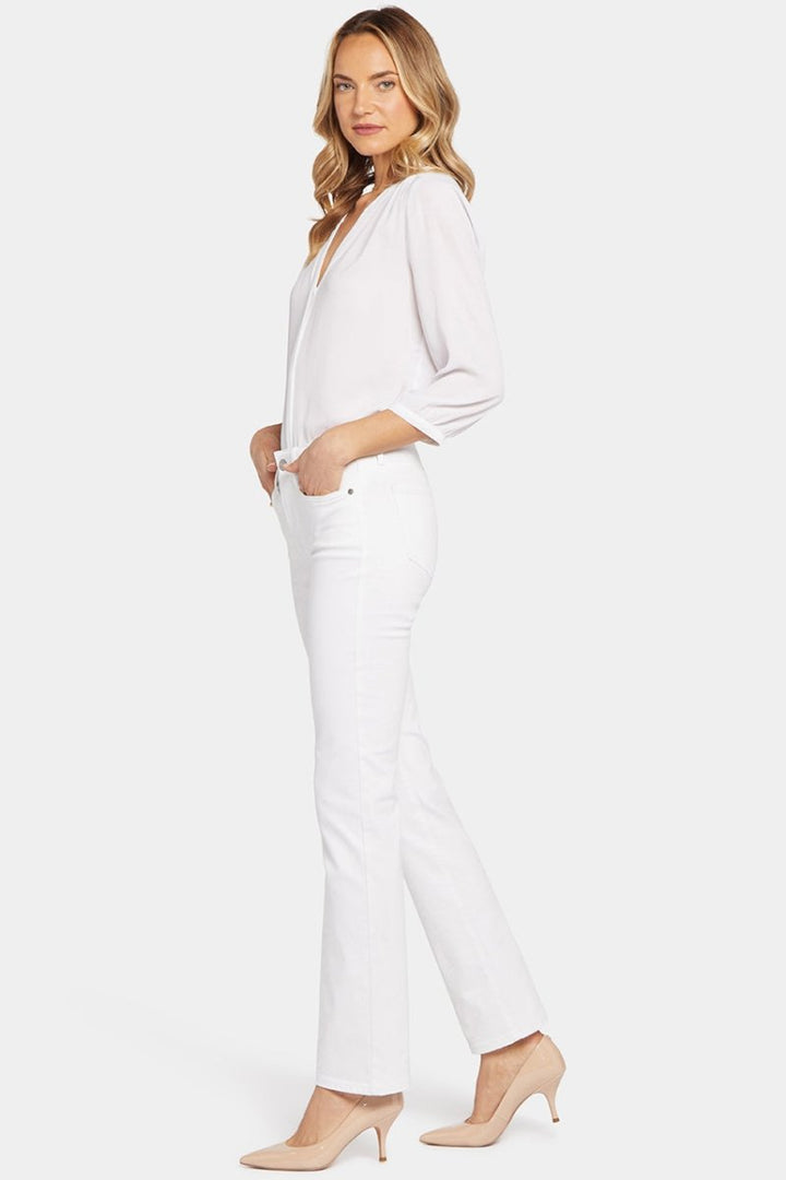 Marilyn Straight Jeans In Petite | Optic White | Pants | NYDJ