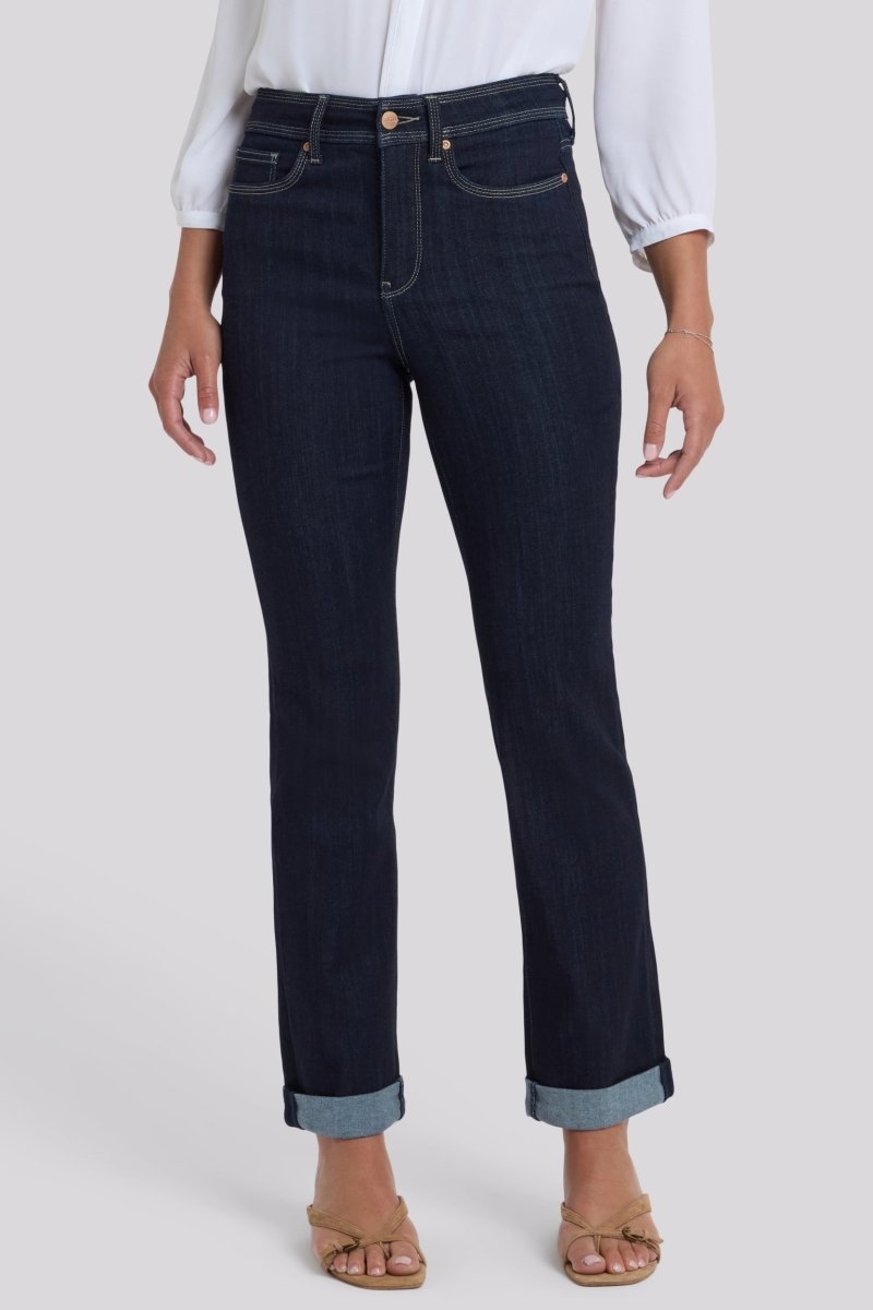 Marilyn Straight Jeans In Sure Stretch® Denim With High Rise | Morningtides | Denim | NYDJ