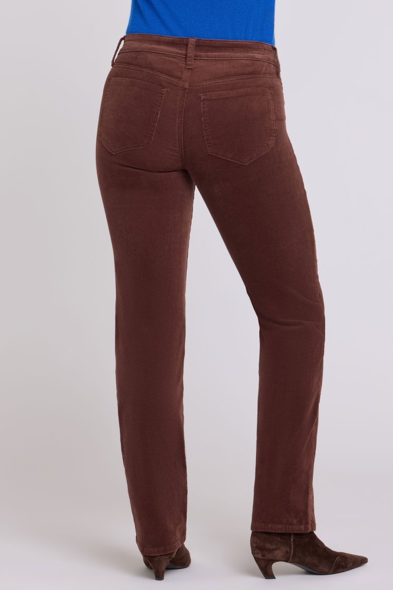 Marilyn Straight Pants In Stretch Corduroy | Chocolate Fondant - NYDJ