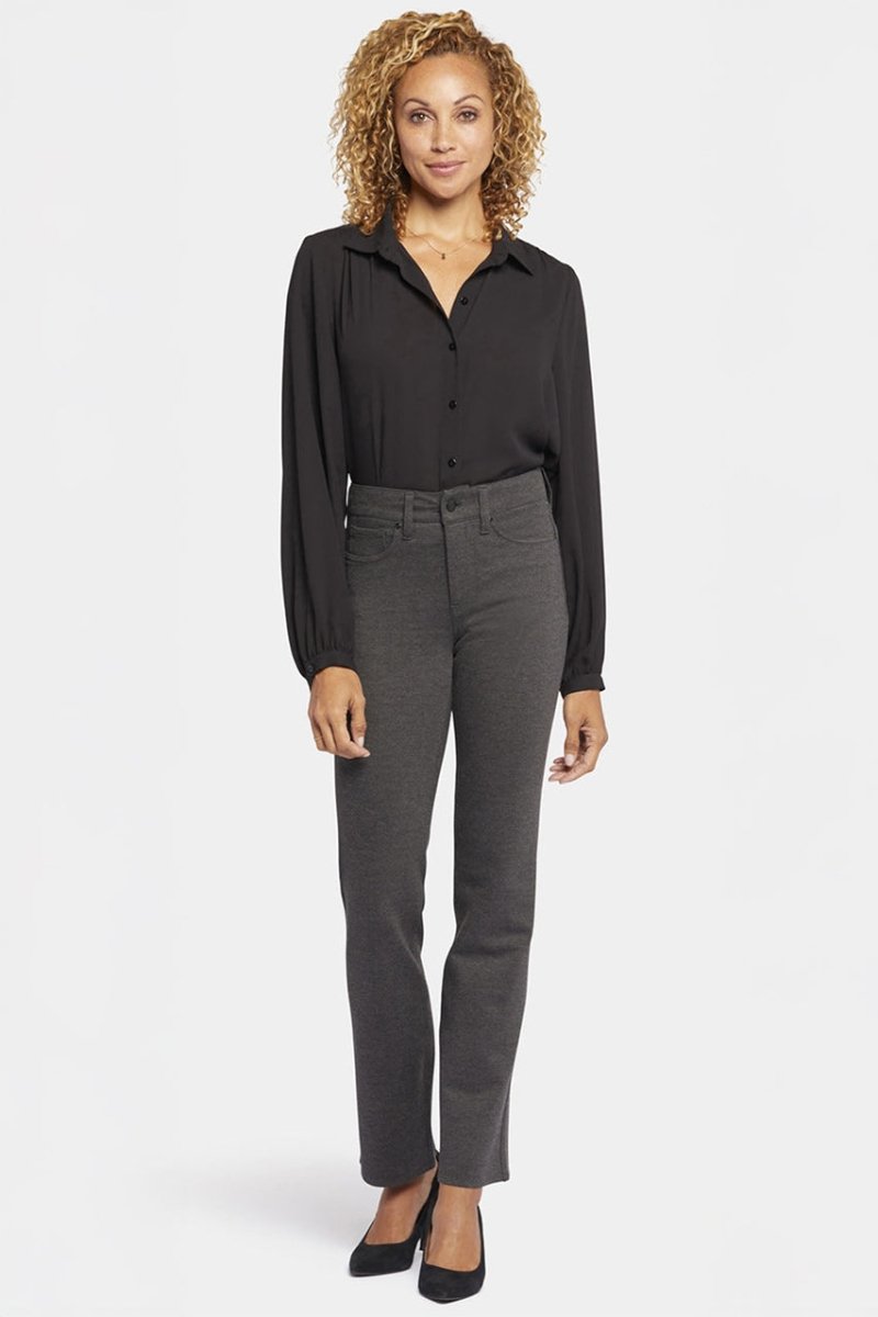 Marilyn Straight Sculpt-Her™ Pants | Charcoal Heather | Pants | NYDJ