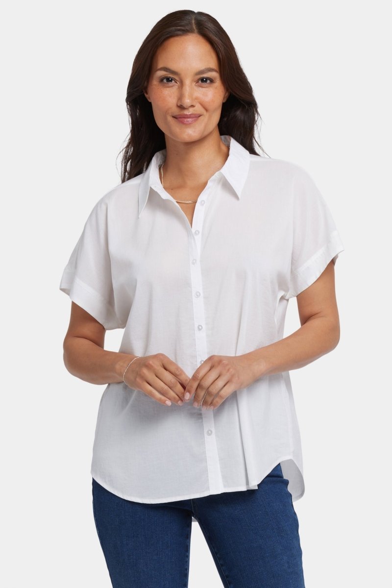 Maya Blouse | Optic White | Blouse | NYDJ