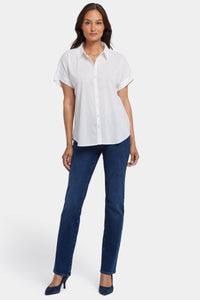 Maya Blouse | Optic White | Blouse | NYDJ