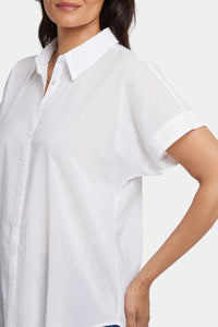 Maya Blouse | Optic White | Blouse | NYDJ