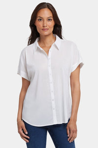 Maya Blouse | Optic White | Blouse | NYDJ