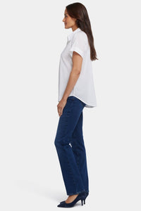 Maya Blouse | Optic White | Blouse | NYDJ