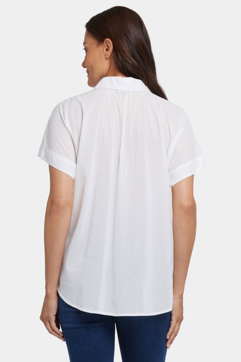 Maya Blouse | Optic White | Blouse | NYDJ