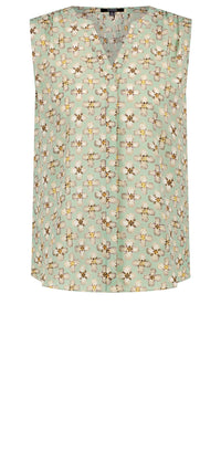 Sleeveless Pintuck Floral Print | Fox Cove | Top | NYDJ