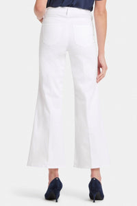 Mia Palazzo Ankle Jeans With High Rise | Optic White | Denim | NYDJ