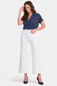 Mia Palazzo Ankle Jeans With High Rise | Optic White | Denim | NYDJ