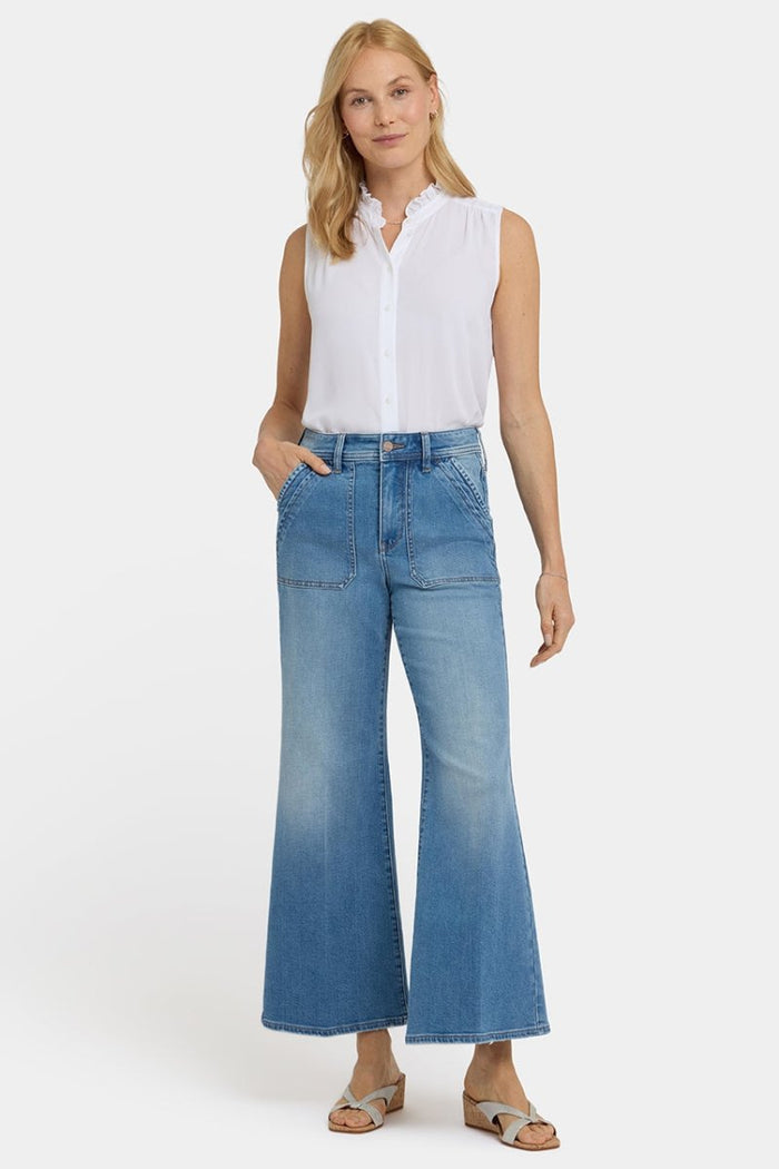 Mia Palazzo Ankle Jeans With High Rise | Port Sea | Denim | NYDJ