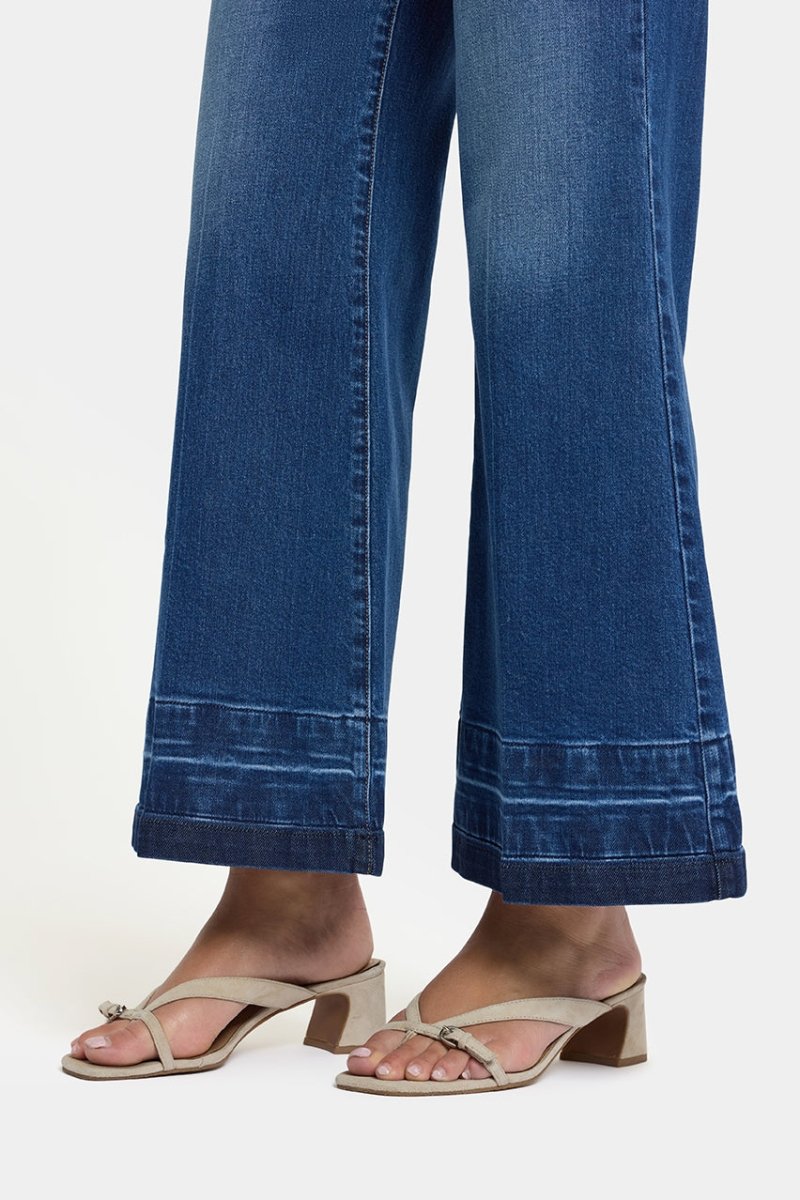 Mia Palazzo Ankle Jeans With High Rise | Trail Lands | Denim | NYDJ