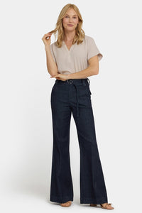 Mia Palazzo Jeans With High Rise | Rinse | Denim | NYDJ