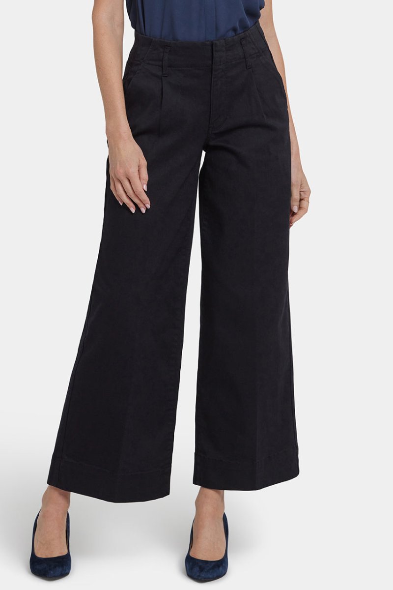 Mona Wide Leg Jeans | Black | Pants | NYDJ