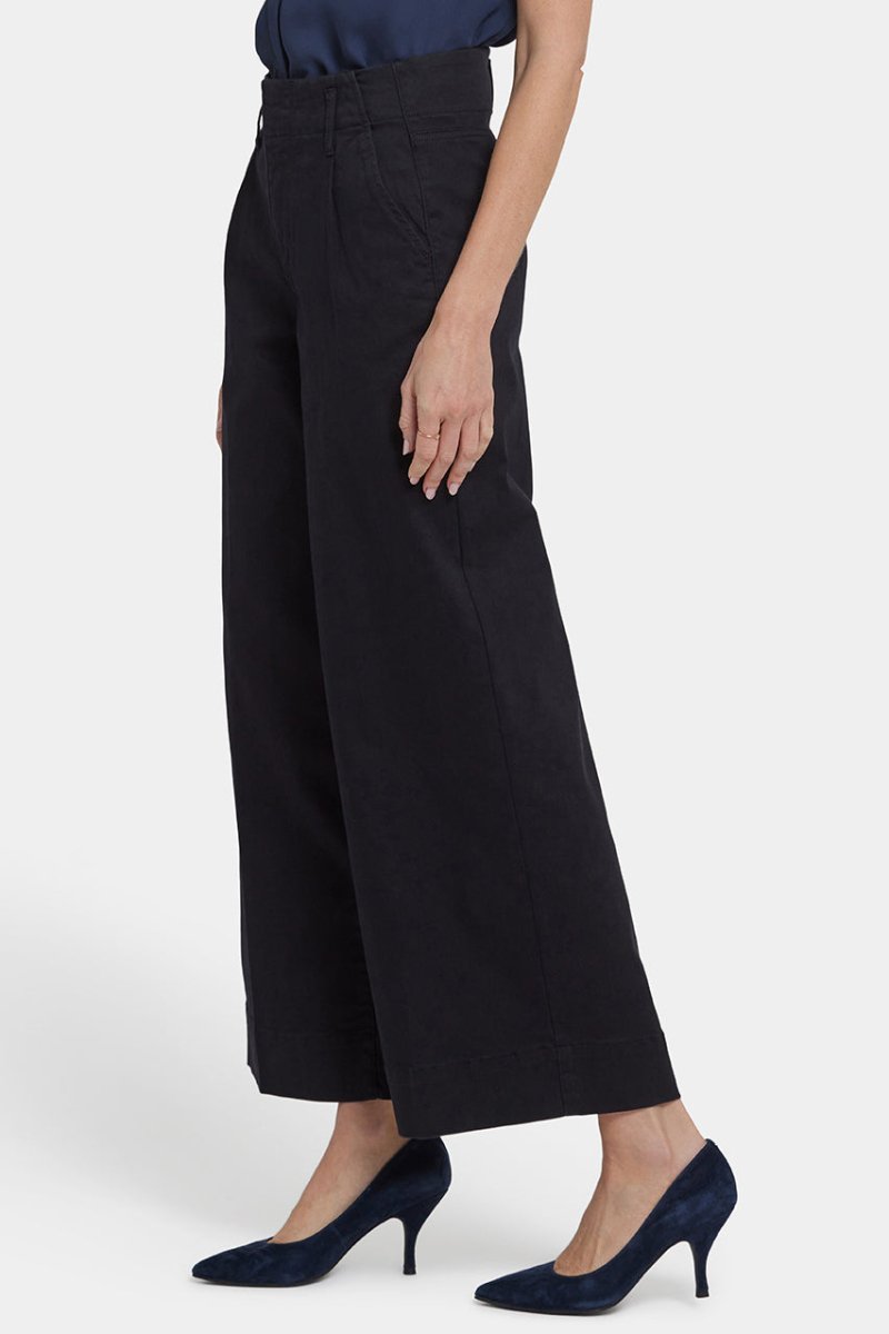 Mona Wide Leg Jeans | Black | Pants | NYDJ