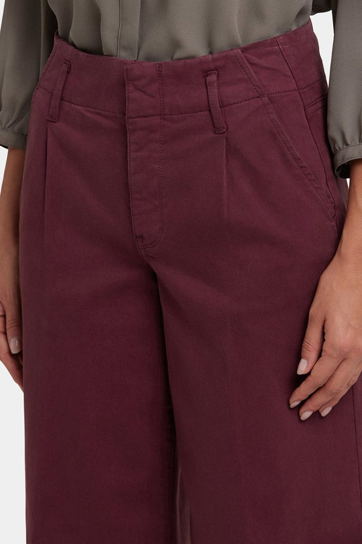 Mona Wide Leg Jeans | Sienna Red | Pants | NYDJ