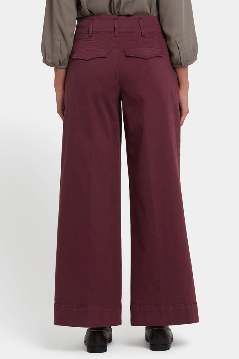 Mona Wide Leg Jeans | Sienna Red | Pants | NYDJ