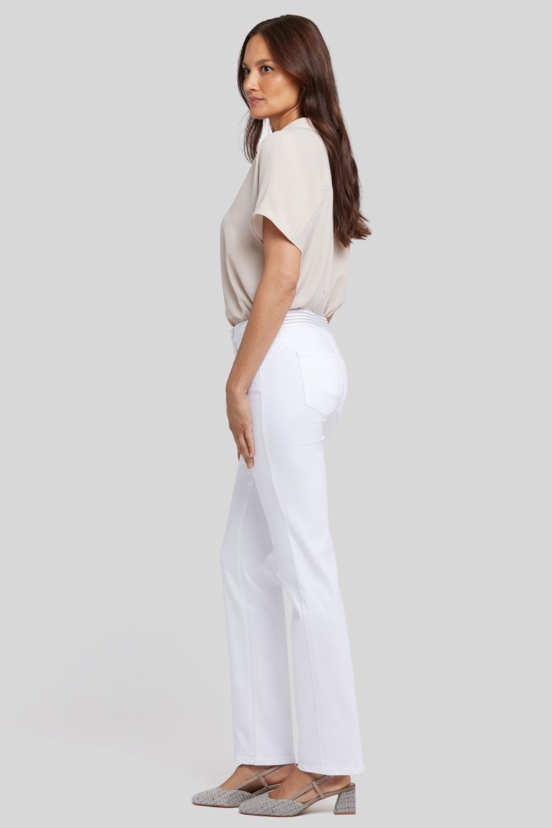 No Gapper™ Marilyn Straight Jeans In Petite In Sure Stretch® Denim | Optic White | Pants | NYDJ