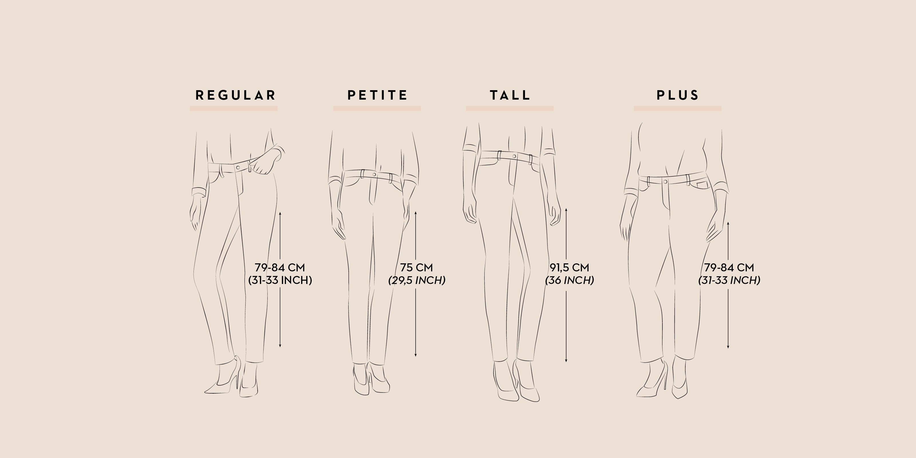 NYDJ Fit Sizing Chart