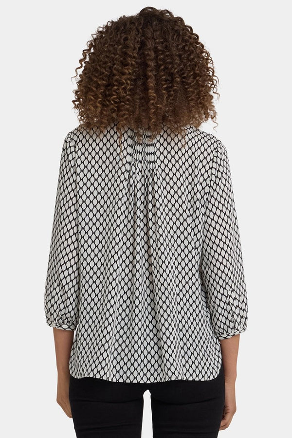 Pintuck Blouse | Gervais Geo | Blouse | NYDJ