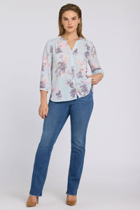 Pintuck Blouse | Graceful Blossom - NYDJ