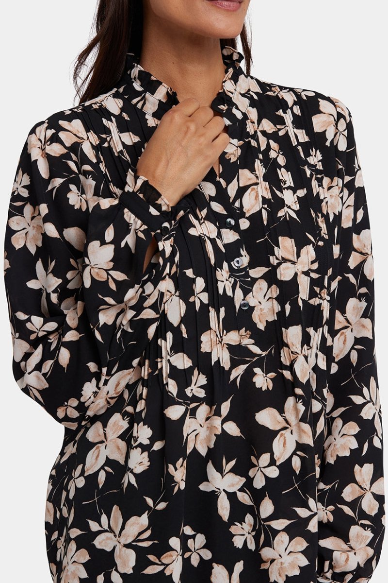 Pleated Front Tunic | Claudette | Top | NYDJ