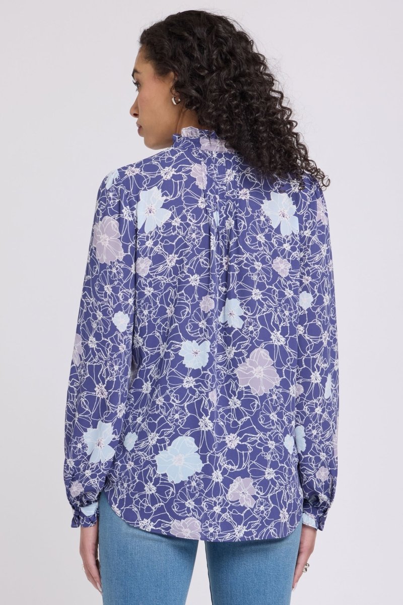 Pleated Front Tunic | Poppy's At Dusk | Top | NYDJ