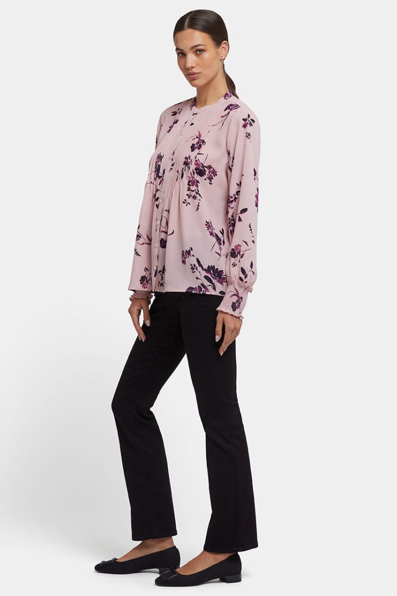 Pleated Peasant Blouse | Petite Palais | Blouse | NYDJ