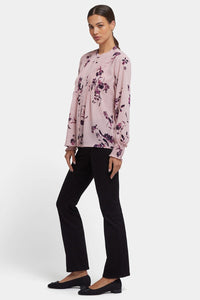 Pleated Peasant Blouse | Petite Palais | Blouse | NYDJ