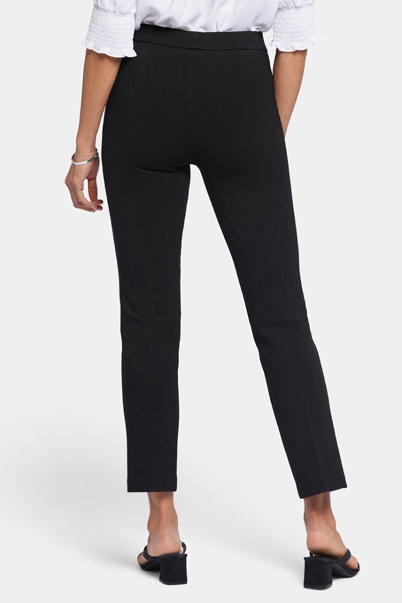Pull-On Straight Sculpt-Her™ Ankle Trouser | Black | Pants | NYDJ