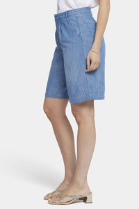 Relaxed Denim Bermuda Shorts With High Rise | Corfu | Shorts | NYDJ