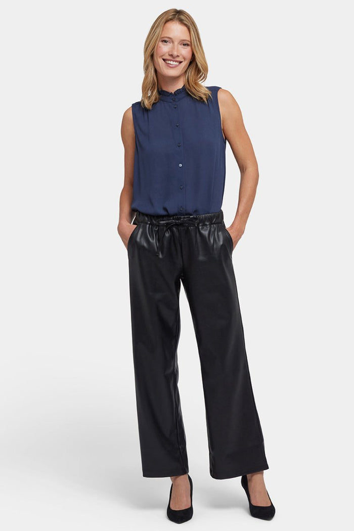 Relaxed DS Wide Leg Pant | Black | Pants | NYDJ
