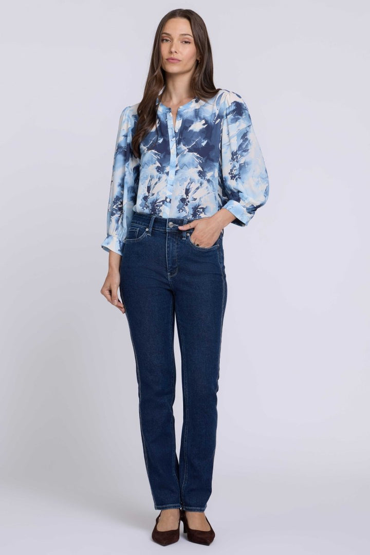 Sheri Slim Straight Jeans | Dark Stone - NYDJ