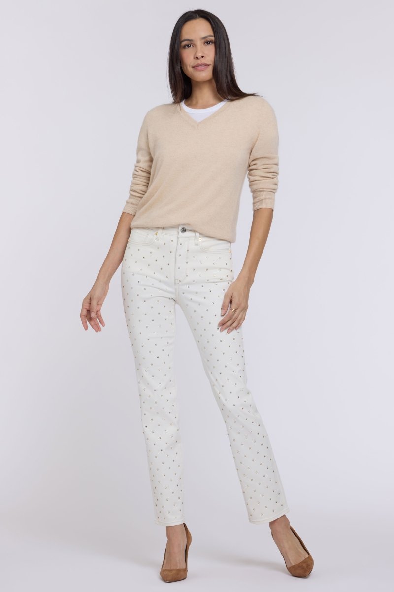 Sheri Slim Straight Jeans | Vintage White - NYDJ