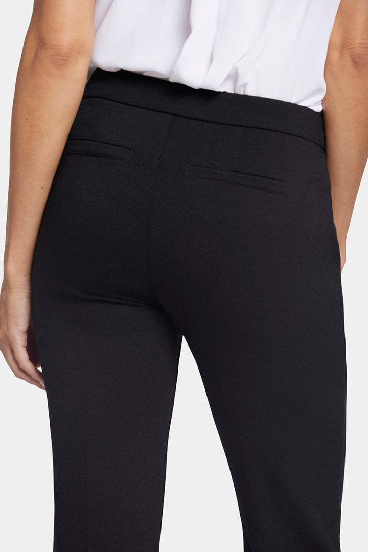Slim Pants in Ponte Knit | Black | Pants | NYDJ