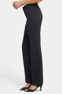 Slim Pants in Ponte Knit | Charcoal Heather | Pants | NYDJ
