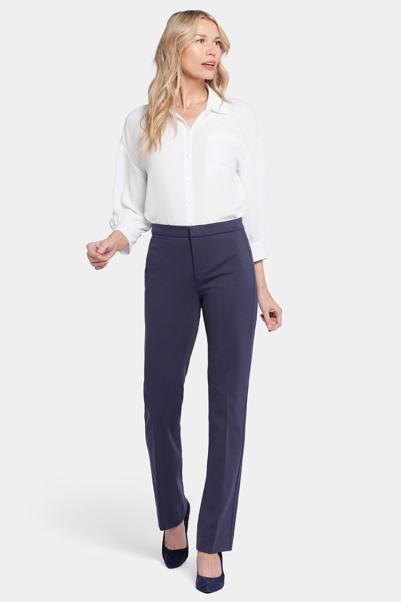 Slim Pants in Ponte Knit | Oxford Navy | Pants | NYDJ