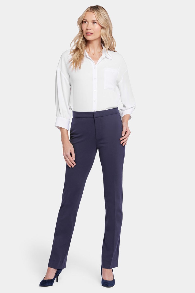 Slim Pants in Ponte Knit | Oxford Navy | Pants | NYDJ