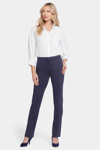 Slim Pants in Ponte Knit | Oxford Navy | Pants | NYDJ
