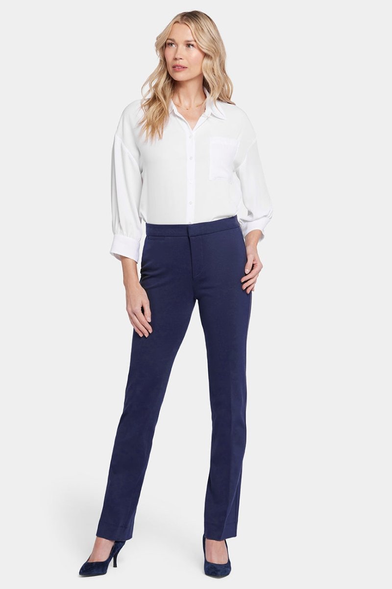 Slim Trouser Navy Jersey | Evening Tide | Pants | NYDJ