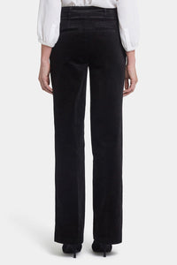 Straight Pants in Velveteen | Black | Pants | NYDJ