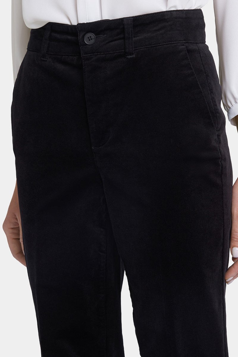 Straight Pants in Velveteen | Black | Pants | NYDJ